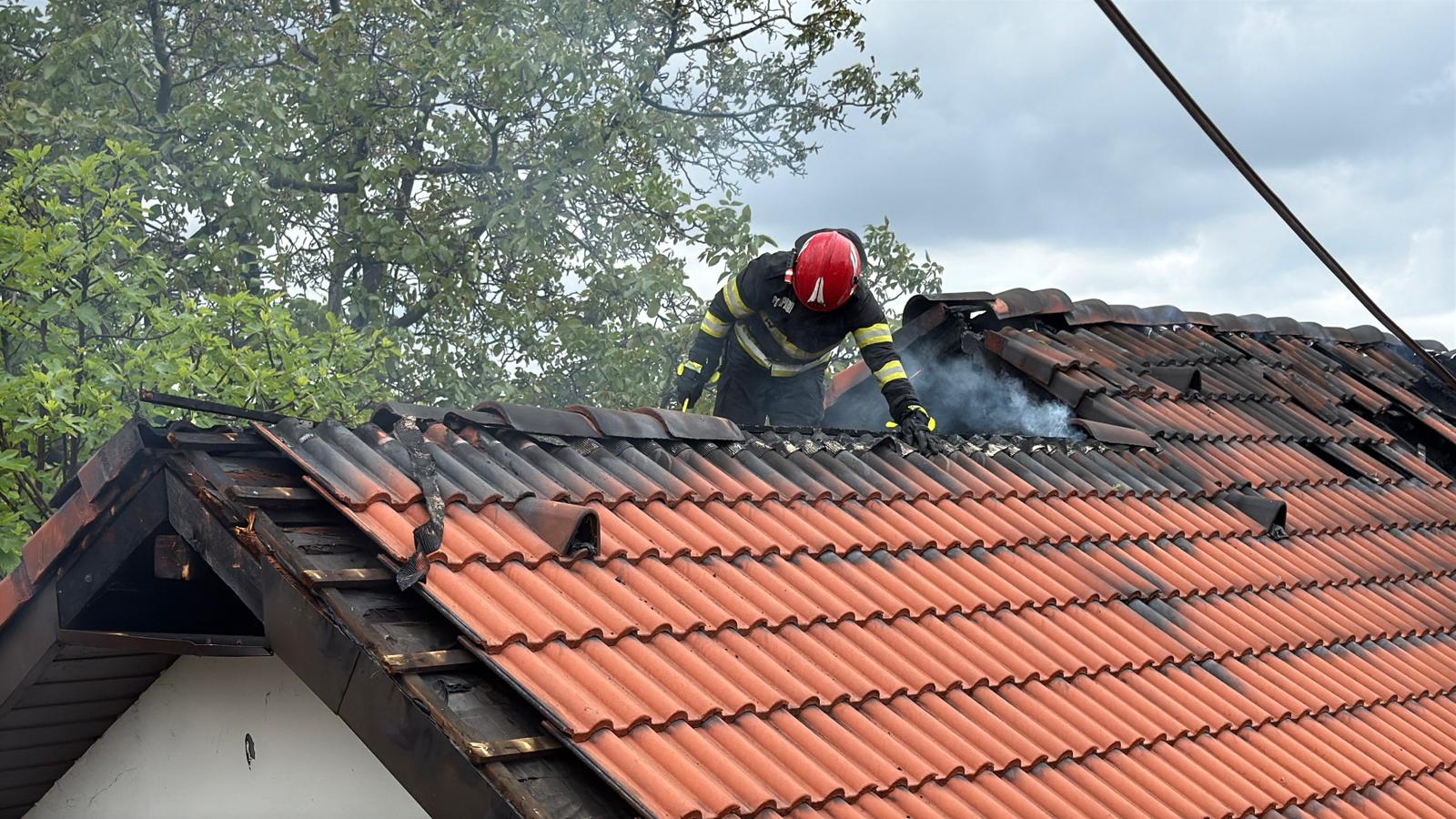 Incendiu la o casă din Tulcea: Proprietara are arsuri ușoare