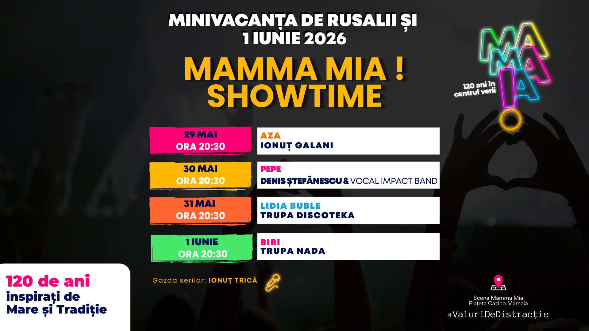Stațiunea Mamaia dă startul unui sezon estival spectaculos, cu patru seri de concerte în minivacanța de Rusalii și 1 Iunie