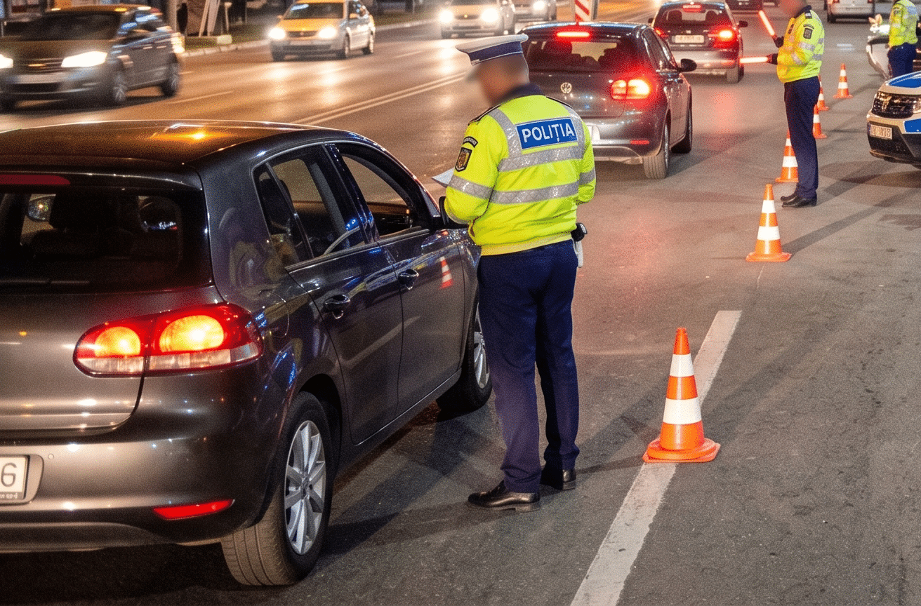 Noapte albă în Constanța: Sute de mașini verificate, permise reținute și zeci de sancțiuni aplicate