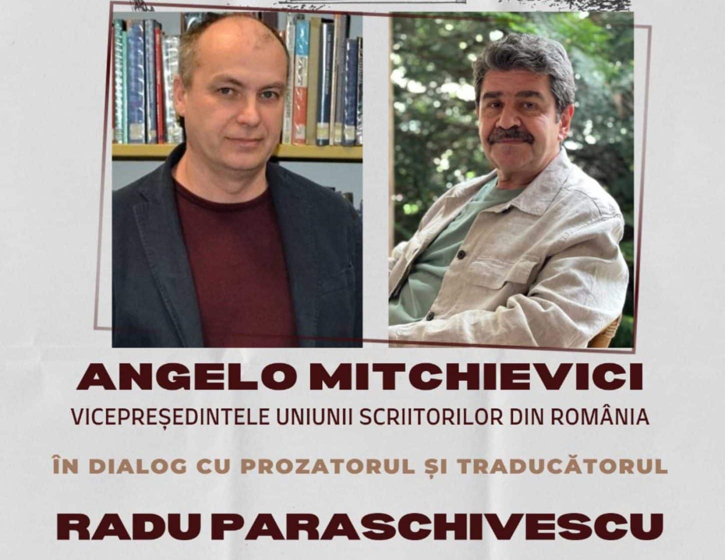 Radu Paraschivescu și Angelo Mitchievici, dialog despre literatură și inspirație la Biblioteca Județeană „Ioan N. Roman” Constanța