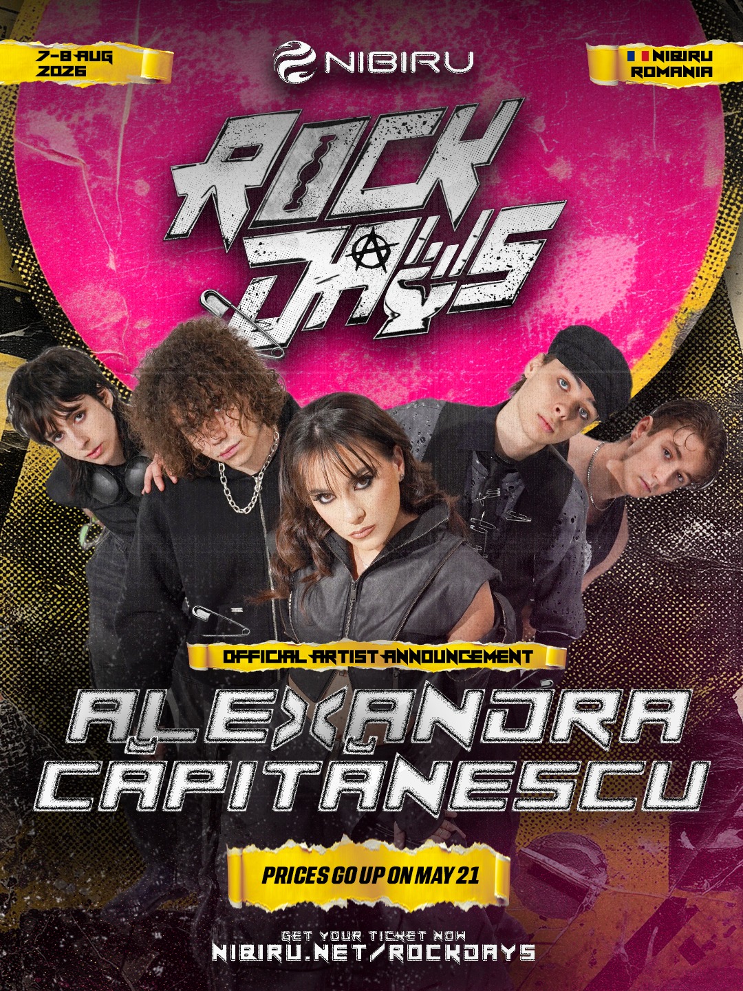 Alexandra Căpitănescu, direct de pe scena Eurovision pe scena ROCK DAYS la NIBIRU