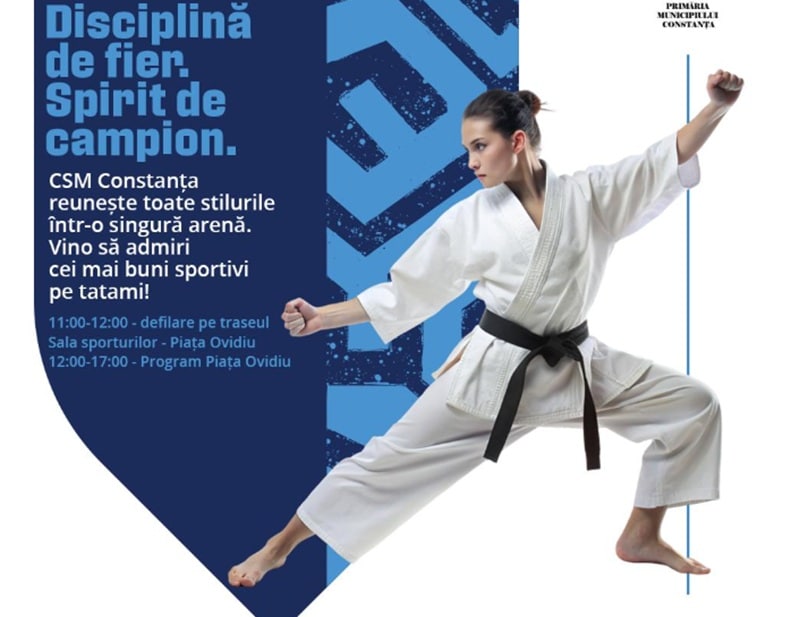 Festivalul Artelor Marțiale ajunge în Piața Ovidiu. Demonstrații spectaculoase și lecții deschise pentru constănțeni