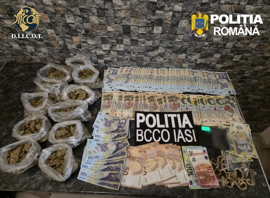 Rețea de droguri destructurată De DIICOT. Cocaină vândută cu 500 de lei gramul, ascunsă într-o vulcanizare