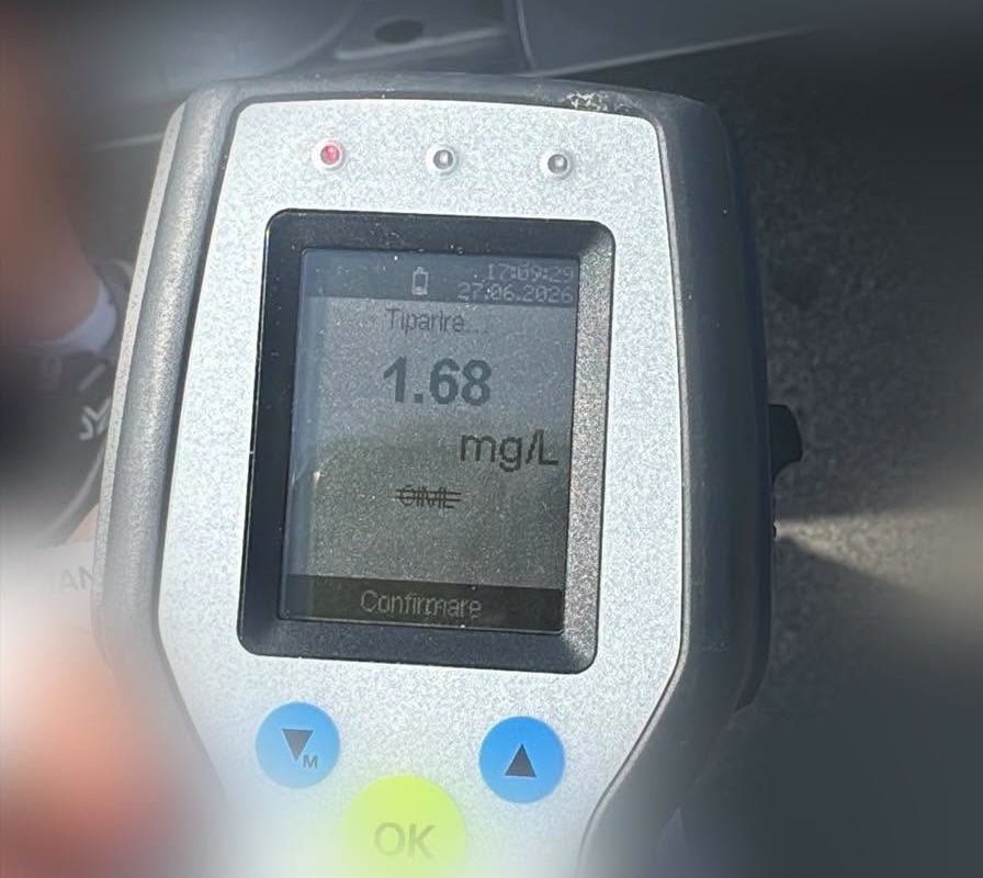 Șofer prins cu o alcoolemie record după un accident la Hârșova: „Am băut doar două beri”