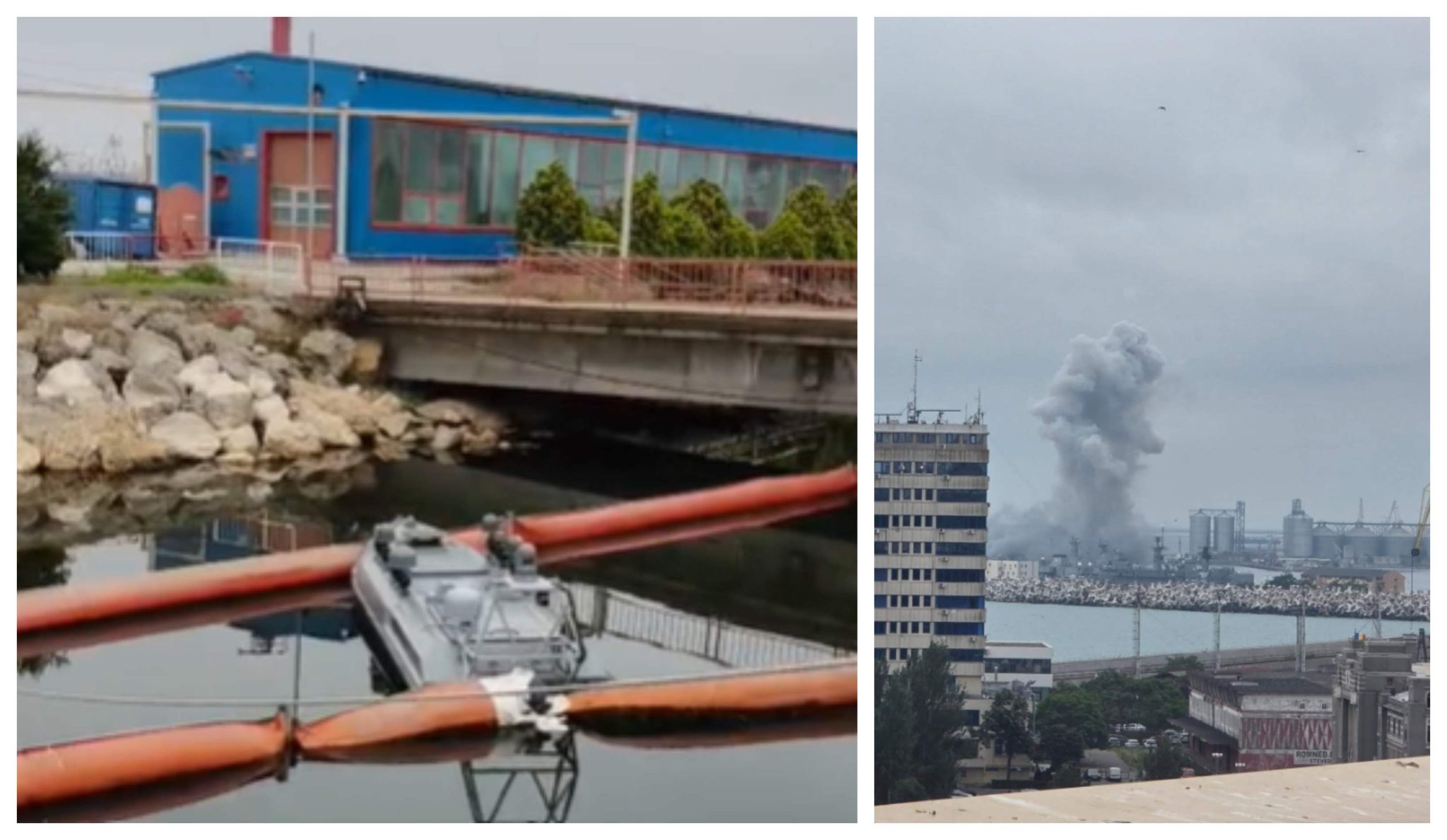 SURSE. Două drone au explodat în zona Portului Constanța, două în partea ucraineană