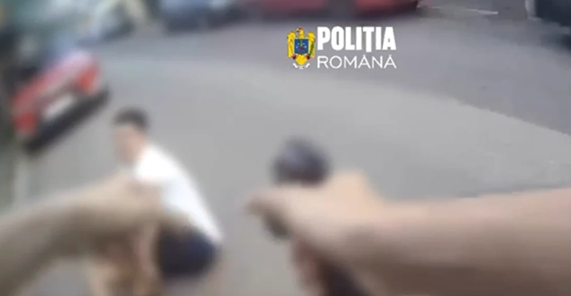 Urmărire ca în filme în Capitală. Doi fugari urmăriți de polițiști, unul oprit cu foc de avertisment