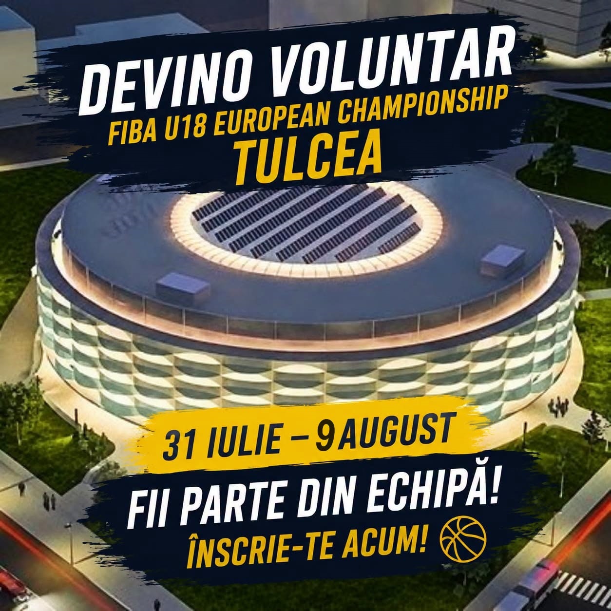 Se caută voluntari pentru Campionatul European de Baschet U18 de la Tulcea