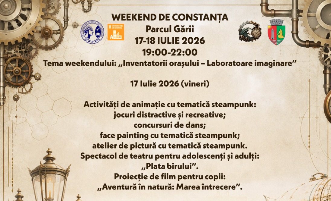 Weekend de Constanța transformă Parcul Gării într-un laborator al imaginației