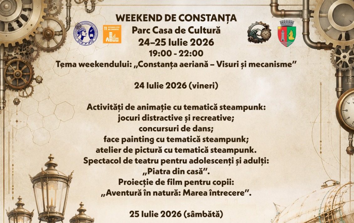 Weekend de Constanța continuă în Parcul de la Casa de Cultură!