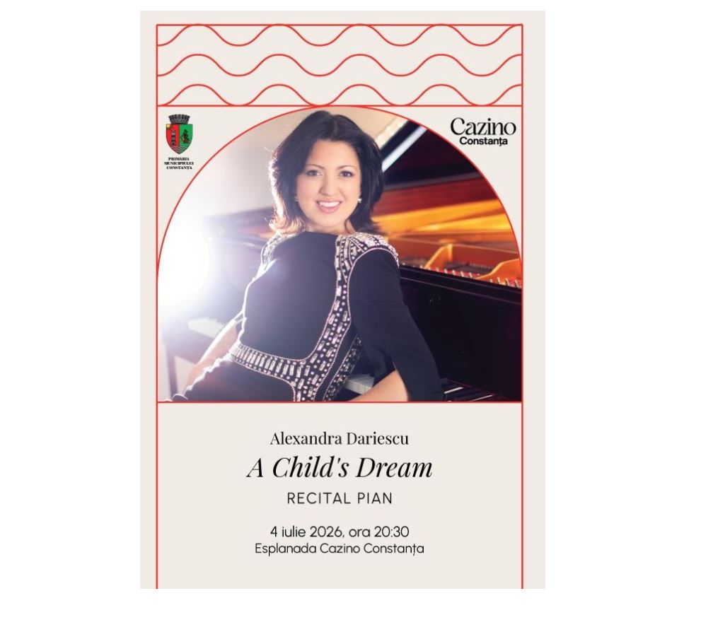 Pianista Alexandra Dariescu, recital pe Esplanada Cazinoului din Constanța
