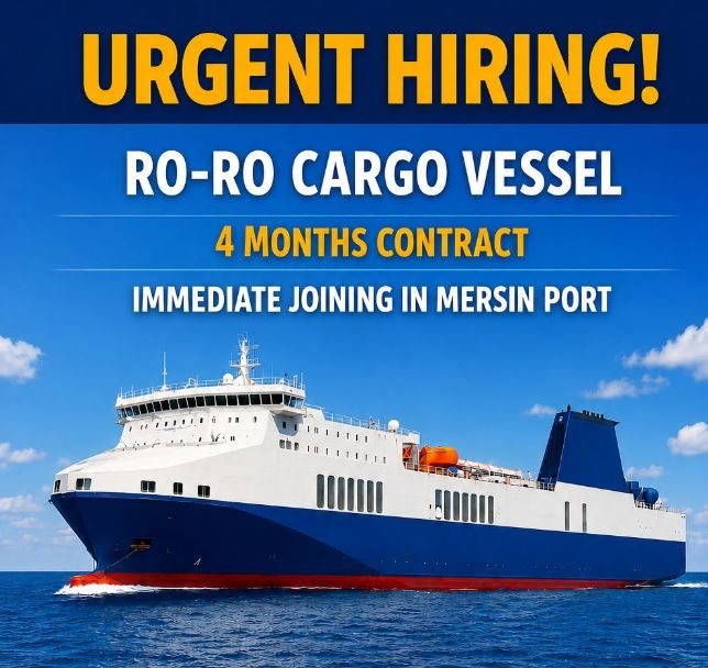 Angajări urgente pentru marinari români pe o navă cargo sub pavilion italian