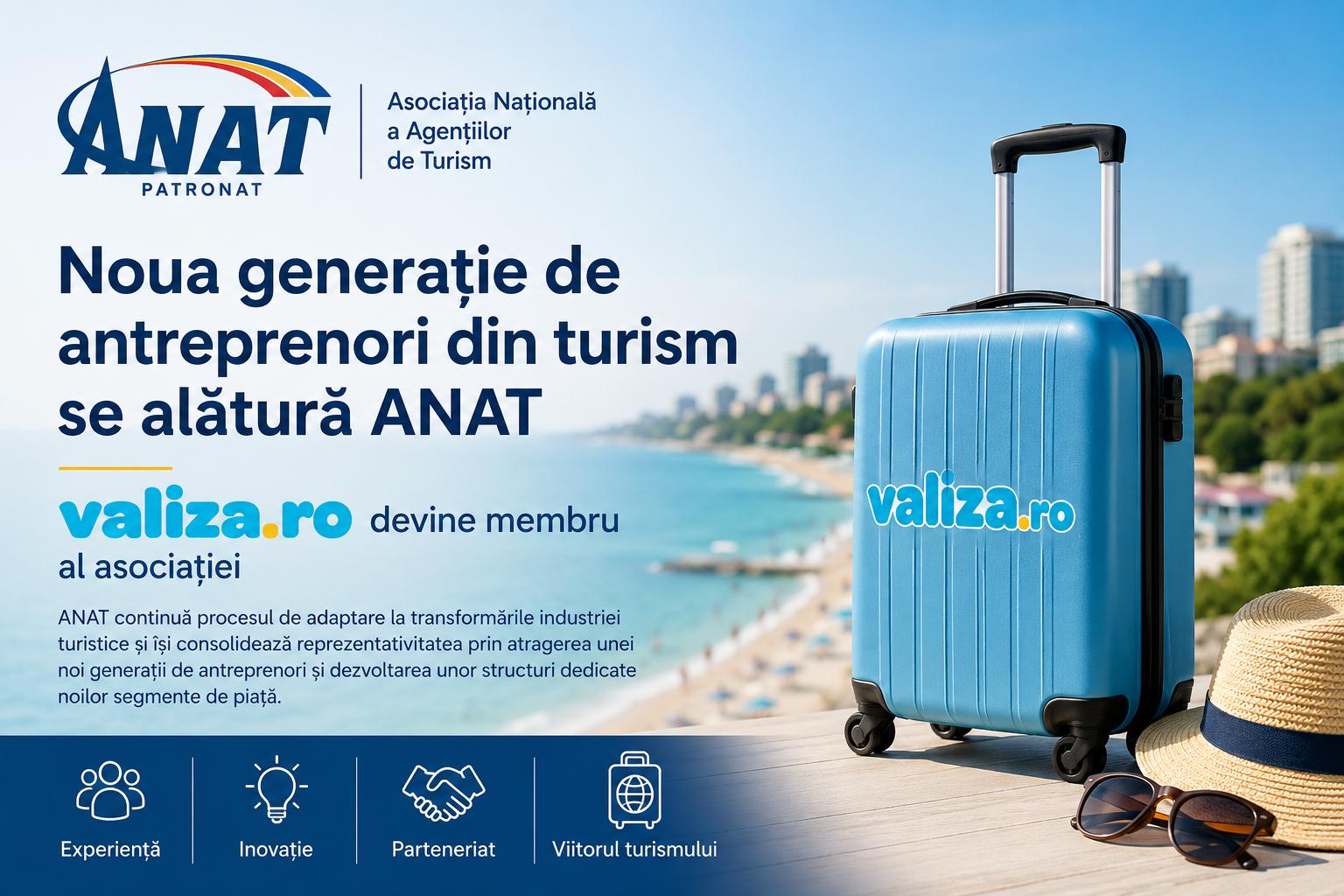 Noua generație de antreprenori din turism se alătură ANAT. Valiza.ro devine membru al asociației