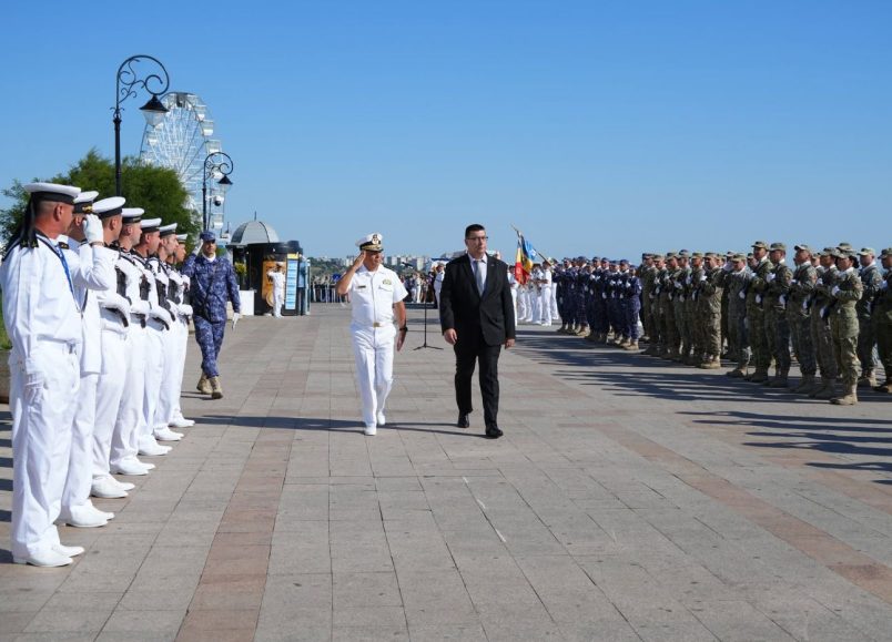 Constanța a celebrat Ziua Imnului Național pe faleza Comandamentului Flotei