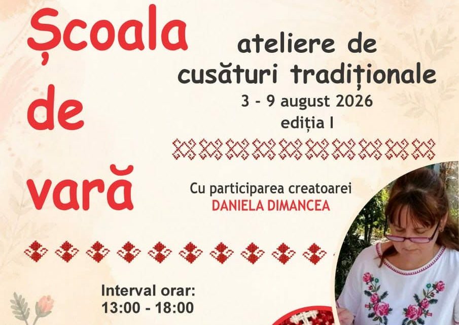Vrei să înveți cusături tradiționale? Muzeul de Artă Populară din Constanța organizează o școală de vară