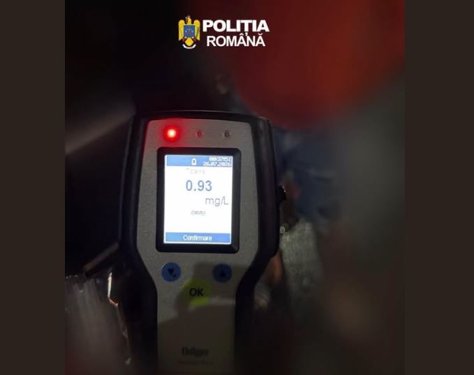 Permis suspendat și aproape 1 mg/l alcool în aerul expirat. Un șofer a fost oprit de polițiști în Mangalia