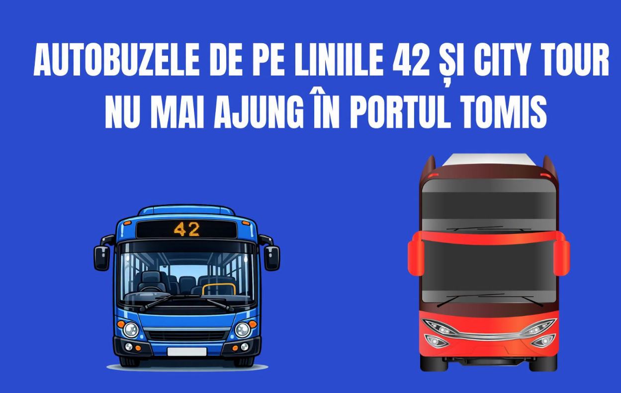 Restricții în zona Cazinoului: CT BUS deviază traseele liniilor 42 și City Tour