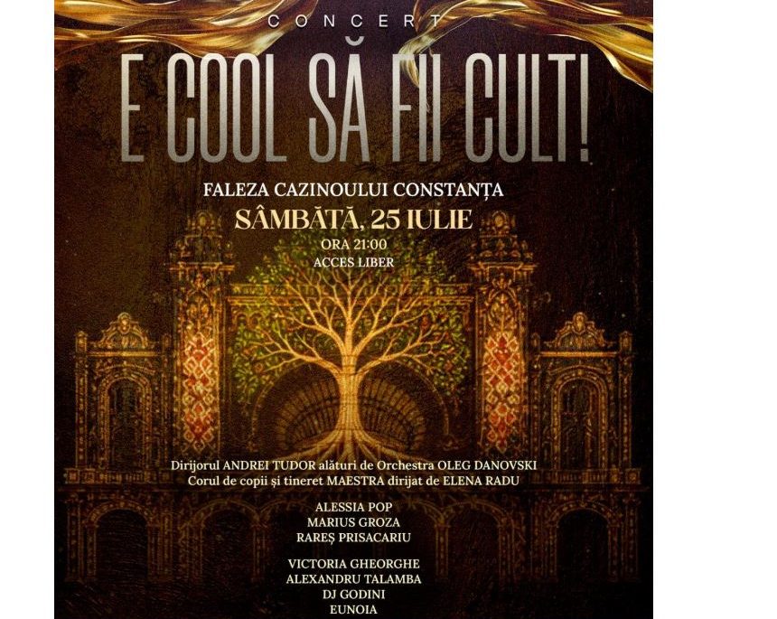 „E cool să fii cult!” aduce un spectacol multimedia spectaculos la Cazinoul din Constanța. Intrarea este liberă