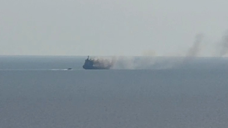Explozie la bordul unui petrolier cu GPL în Marea Neagră