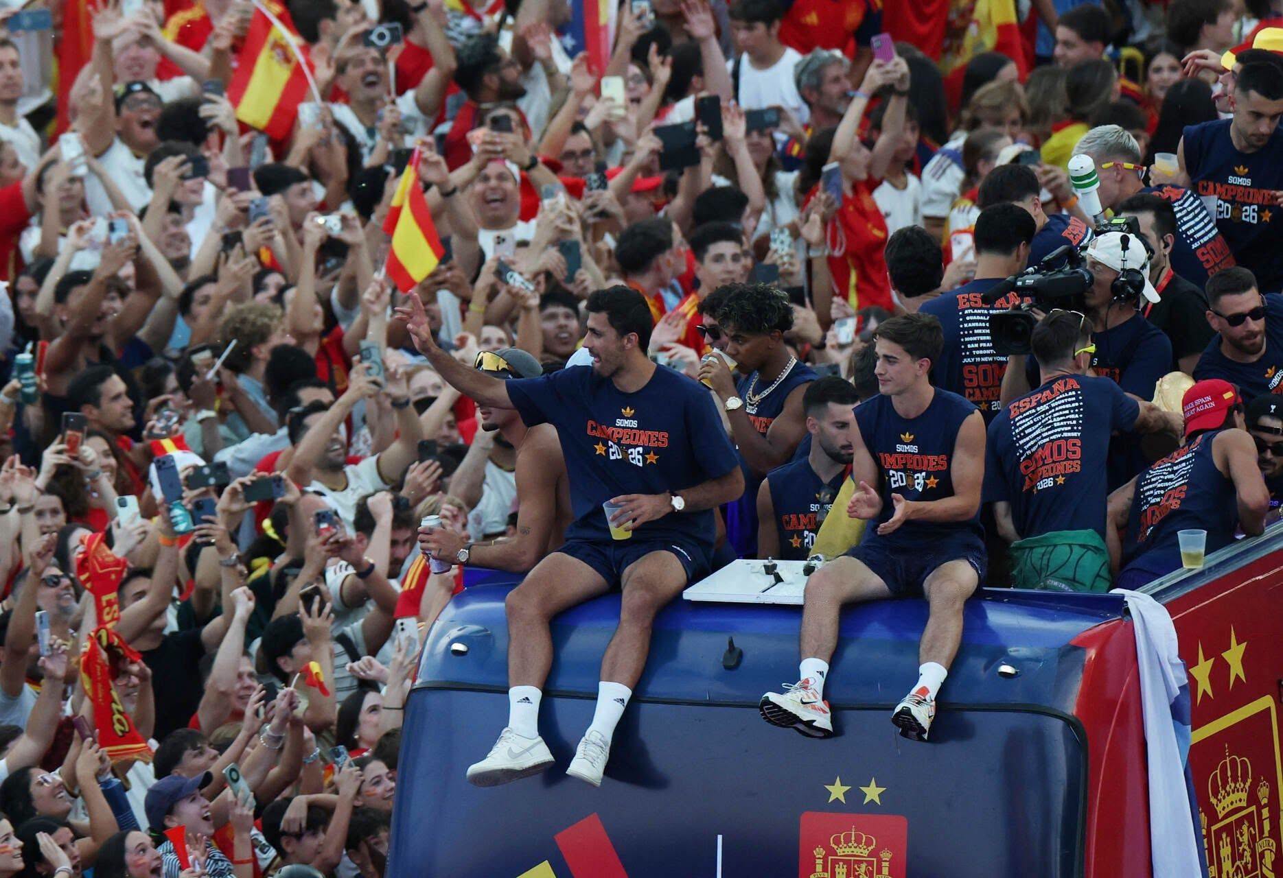 Madrid, în sărbătoare după triumful Spaniei la Cupa Mondială! Aproape două milioane de fani au ieșit pe străzi