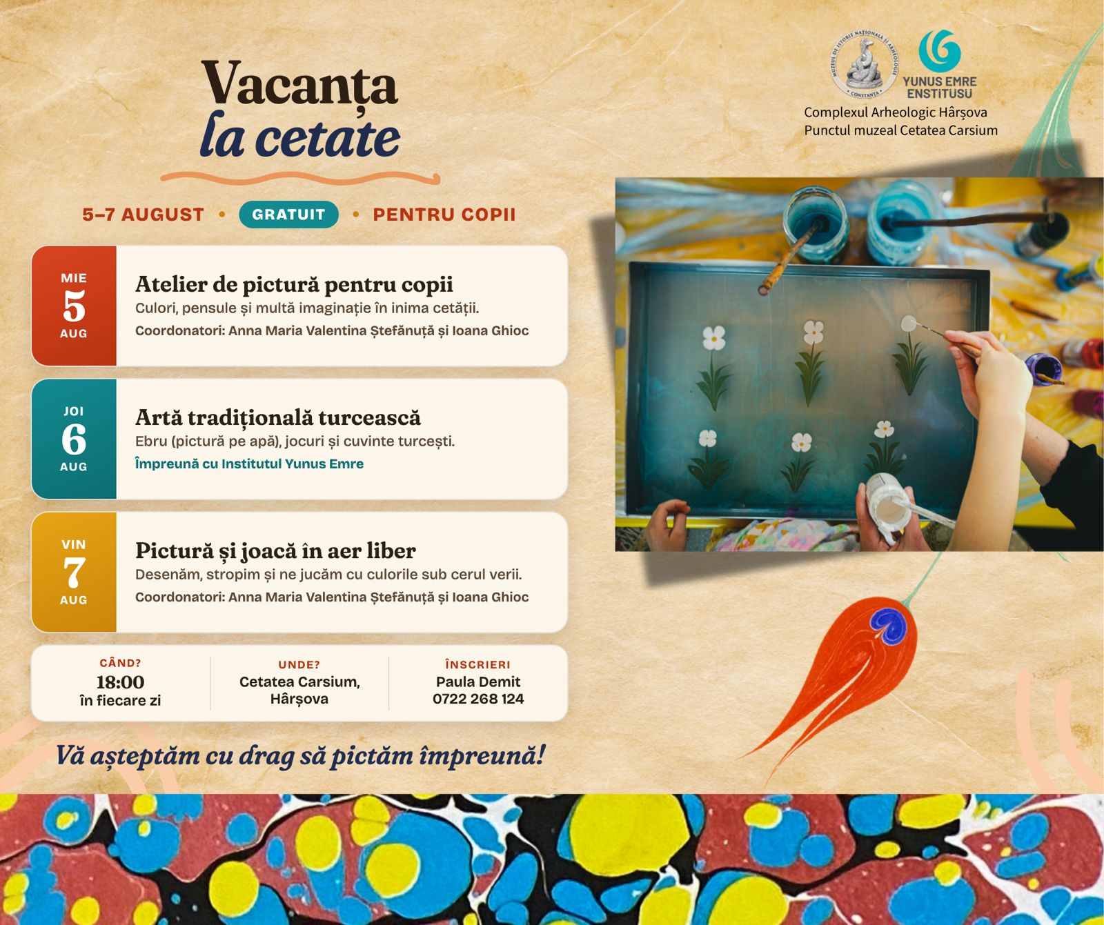 „Vacanță la Cetate” – trei zile de istorie, culoare și joacă la Complexul Arheologic Hârșova