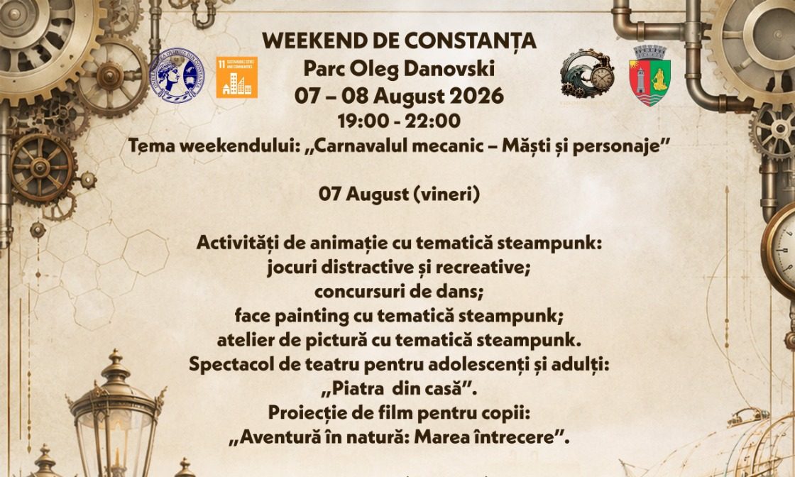 Weekend de Constanța aduce „Carnavalul mecanic” în Parcul Oleg Danovski