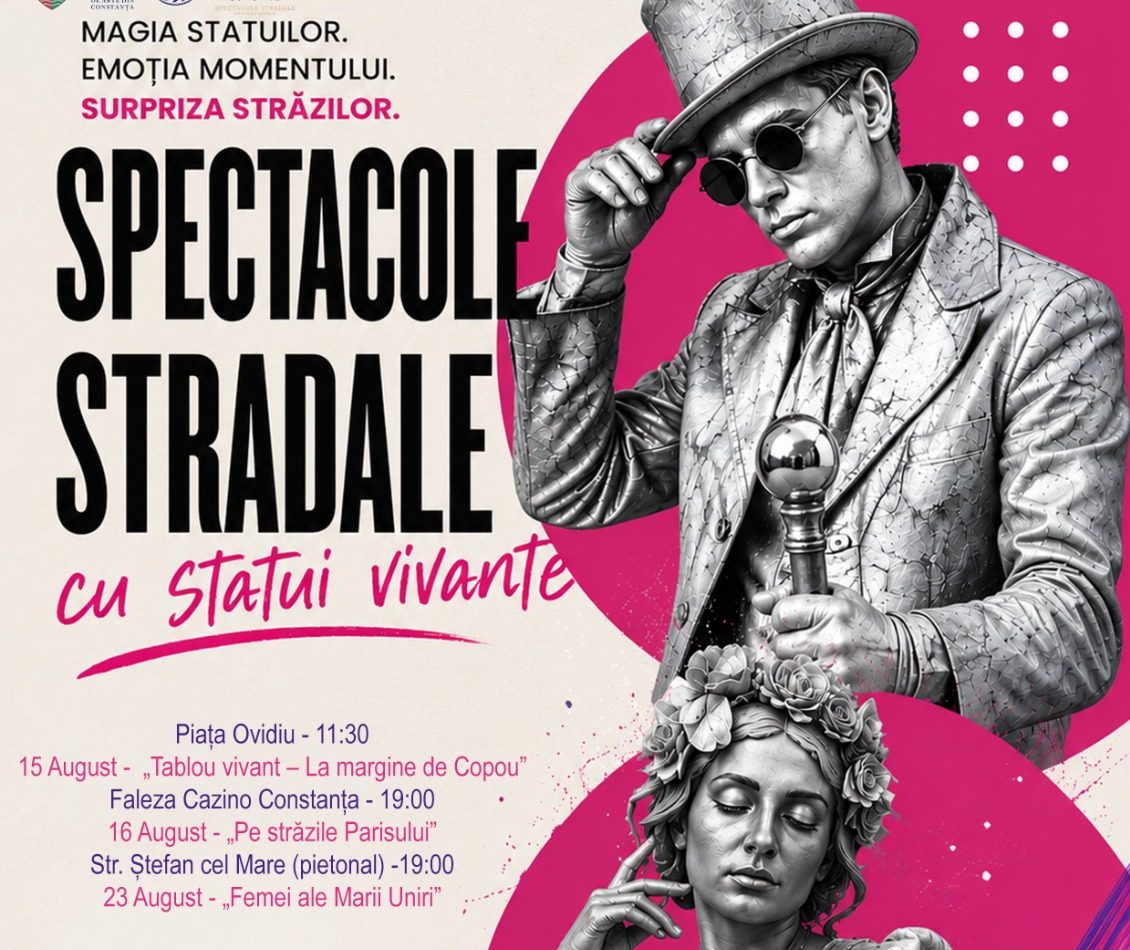 Două întâlniri cu magia statuilor vivante, în weekend, la Constanța