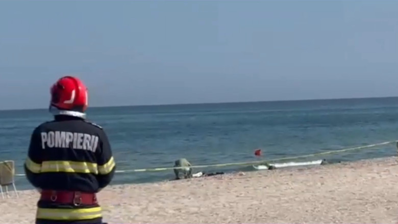 Rămăşiţe dintr-o dronă, găsite în apropierea unei plaje din Mamaia