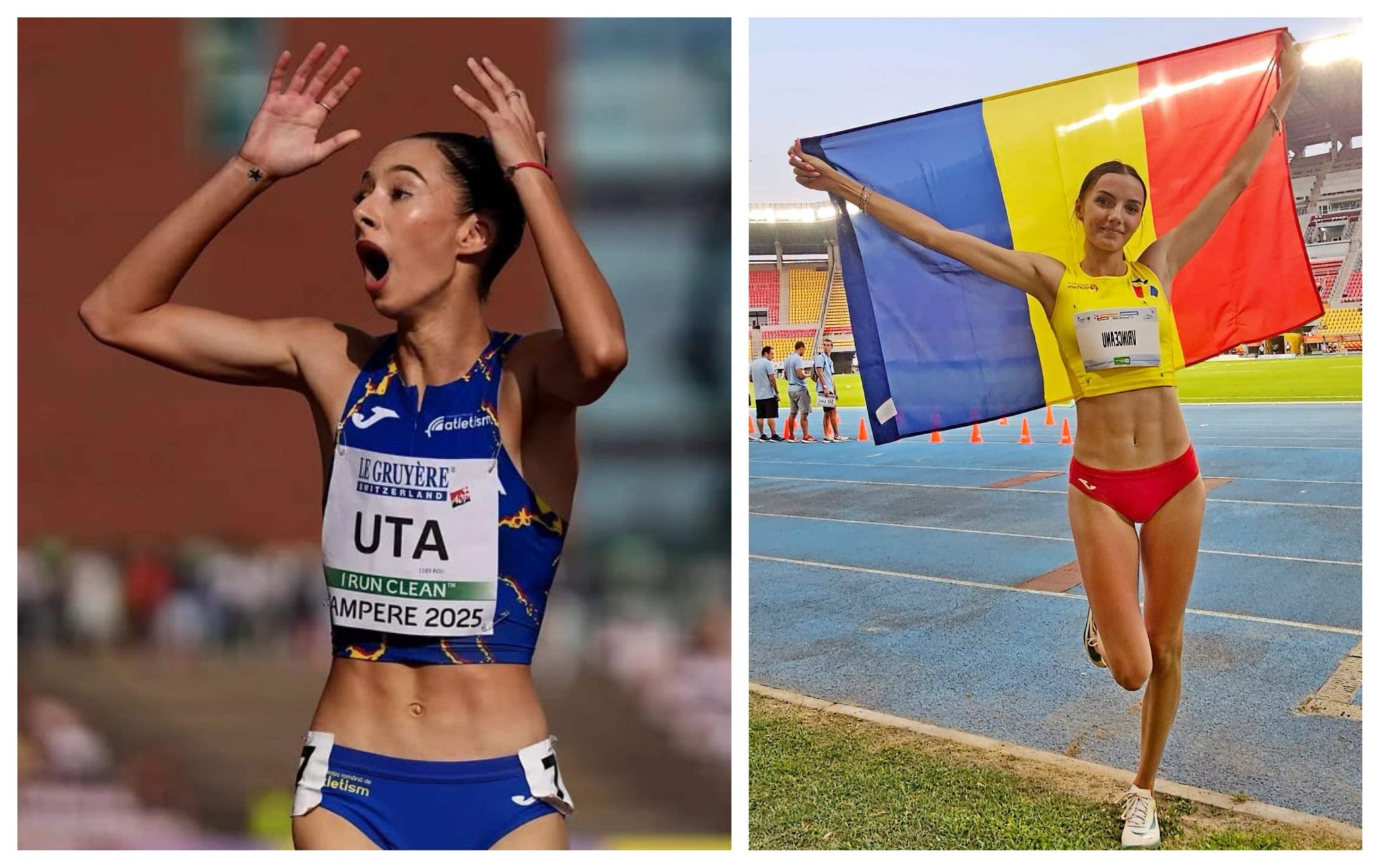 Aur și argint pentru România la Mondialele U20 de atletism! Ștefania Uță și Daria Vrînceanu au urcat pe podiumul lumii